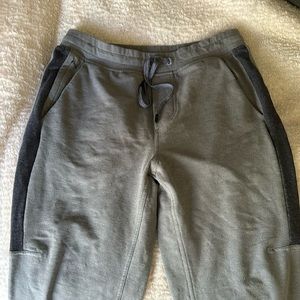Gray Lululemon Mens Jogger Sweats with cuffed ankle